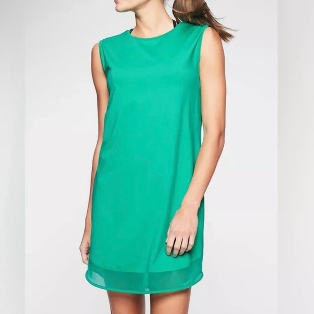 Athleta Sunlover Green SPF UPF Tank Dress - Small - Performance Wear